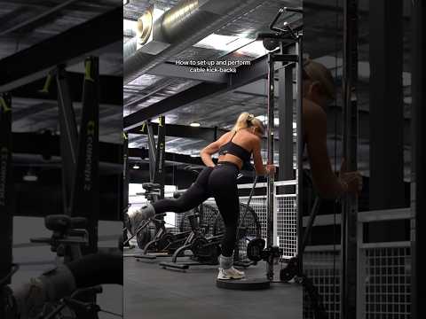 How To Set Up And Perform Cable Kick Backs Shorts
