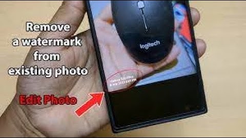 How to remove mi watermark from existing photo