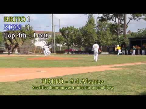 2014 Baseball Region 4-2A Final: Brito Miami Private School at Zion Lutheran School