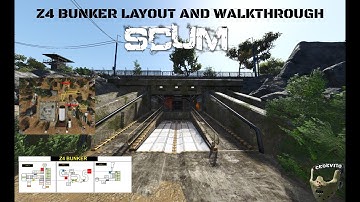 SCUM | Z4 Bunker LAYOUT and WALKTHROUGH in 2022  for beginners