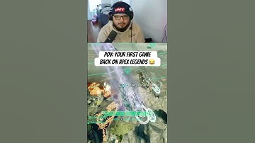 POV: Your first game back On Apex Legends 😂. #shorts