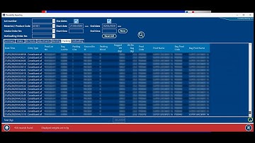 Traceability Reporting