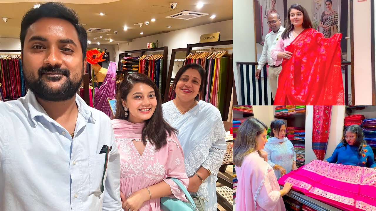 Saree Shopping From Gariahat’s Famous Stores for my Brother’s Wedding💕Nalli, Joyee and Taneira😍❤️🥰