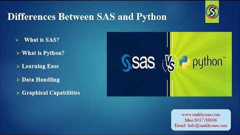 Differences Between SAS and Python