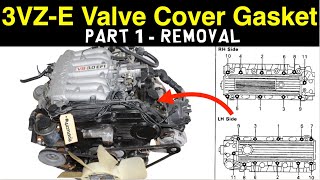 Toyota V6 3.0 3VZE Valve Cover Gasket (Part 1  Removal)
