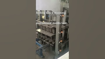 full automatic hydraulic concrete block making machine QT4-15A 6inch hollow testing for Gabon client