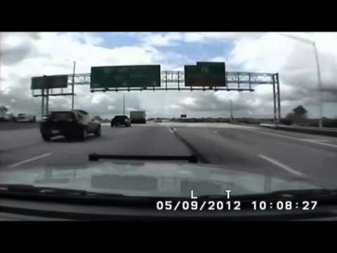Dash cam video of high-speed chase - YouTube