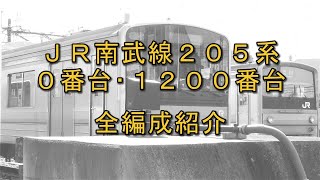 JR南武線205系0番台･1200番台 (一応)全編成紹介