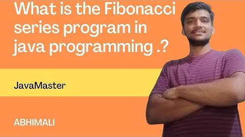 Fibonacci series program in java programming .? |JavaMaster|java|abhimali| #learnjava #javamaster