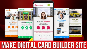 How to make digital visiting card website || Make Digital Business Card Builder Website | PHP Script