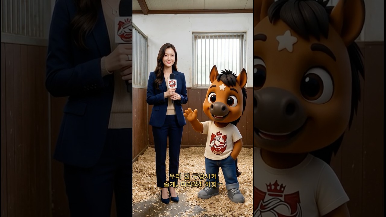 이신영 리포터가 콩코드블루와 함께첫 인사드립니다.| 스테이블14 마방 첫 공개 | #한국경마 #서울경마장