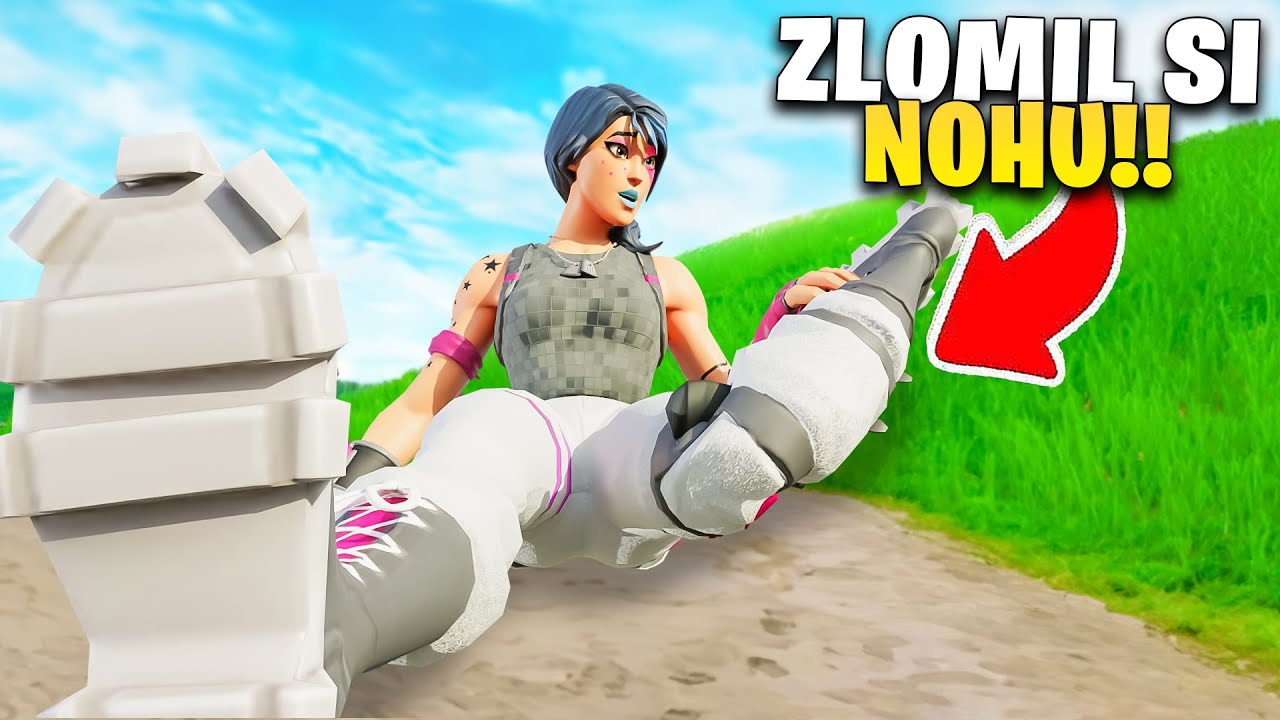 ZLOMIL SI NOHU Aby Mohl Hrát Fortnite!!