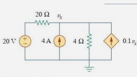 Practice Problem 4.4 : Use superposition to find in the circuit of Fig. 4.11.