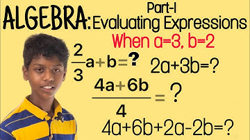 Evaluating Algebraic Expressions  Part-1