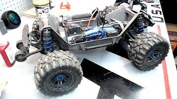 SHOP TALK & WRENCH checking on the Traxxas Maxx after Diff Service