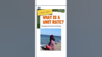 What Is A Unit Rate? #educatorsharmin Math