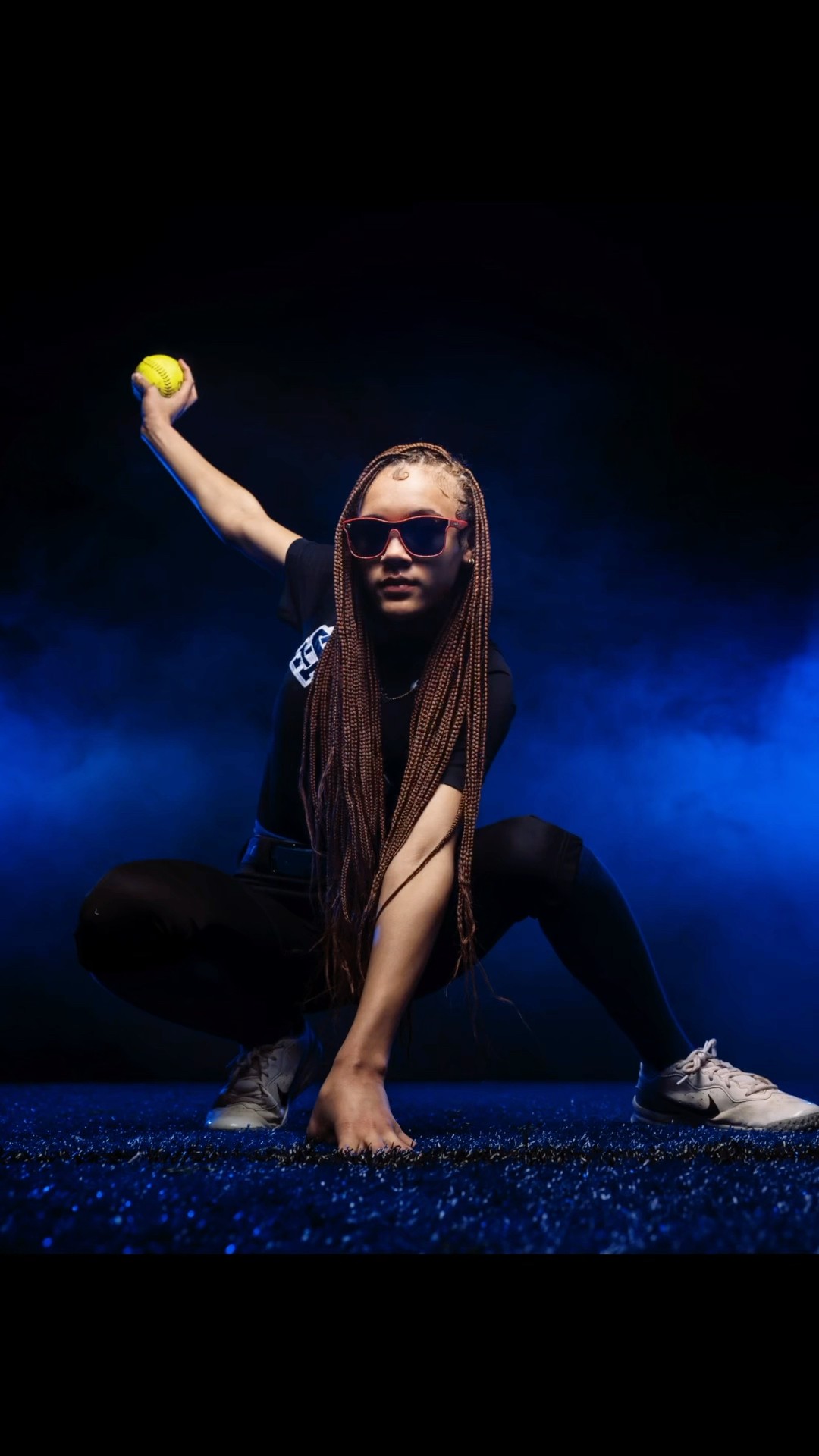 Spiderman pose, but make it softball! #sportsphotography