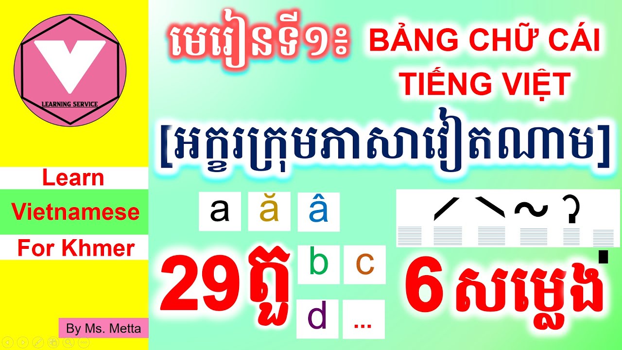 រៀនភាសាវៀតណាម |មេរៀនទី១ [Learn Vietnamese Ep1]