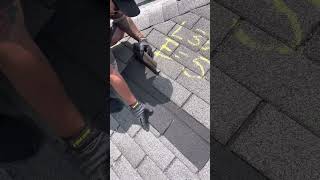 Brittle test on a discontinued 3 tab shingle