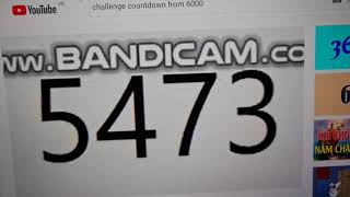 Challenge Countdown from 6100