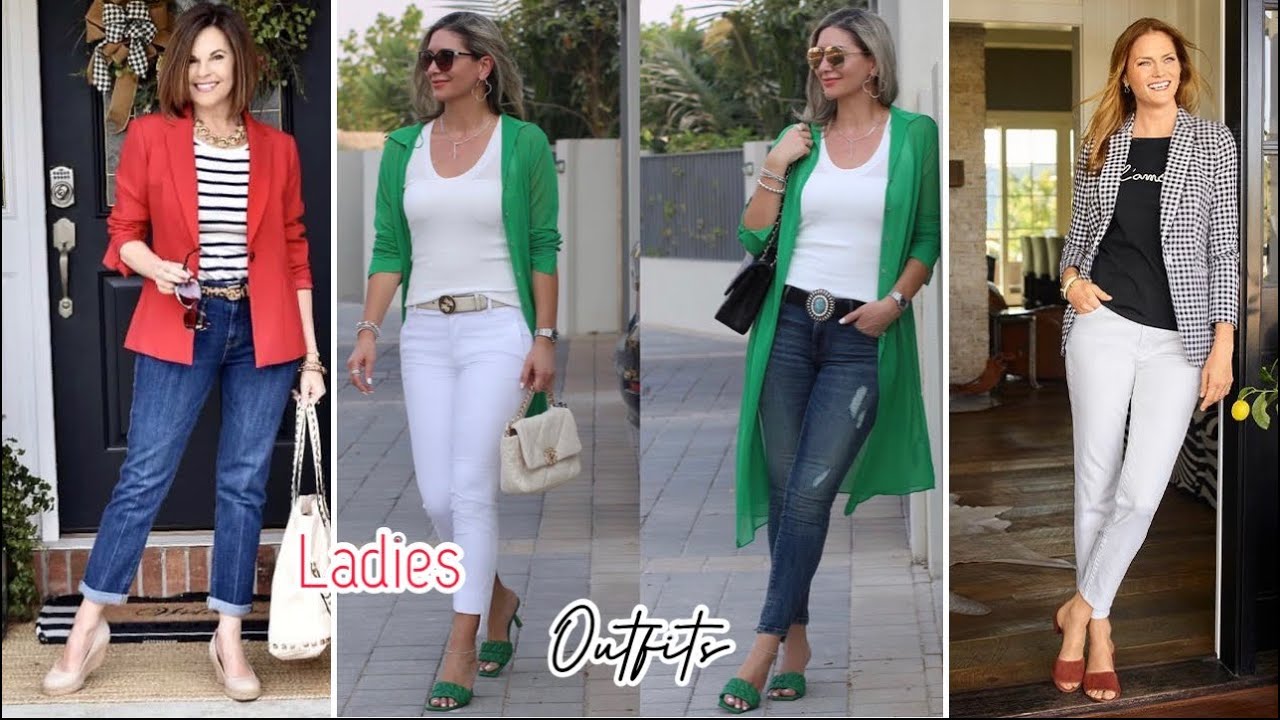 MODA CASUAL PARA MUJERES DE 40,50 AÑOS TENDENCIAS DE MODA 2022 FASHION  LADIES OUTFITS Otoño Invierno 