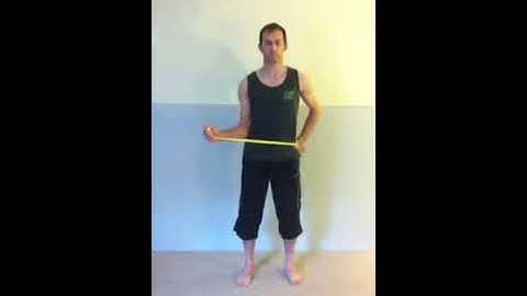 Basic rotator cuff Theraband External Rotation exercise