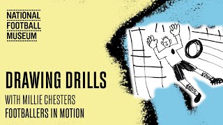 Drawing Drills - Footballers in Motion | Football Craft Activities image