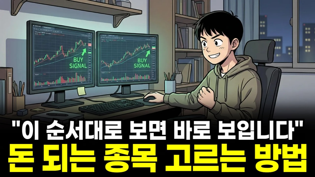처음 보는 종목도 1분이면 판단됩니다. 돈 되는 종목 고르는 방법