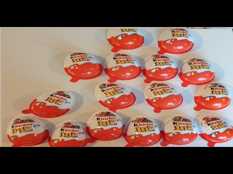 Kinder Joy Super Mario Unboxing 16 of them in English