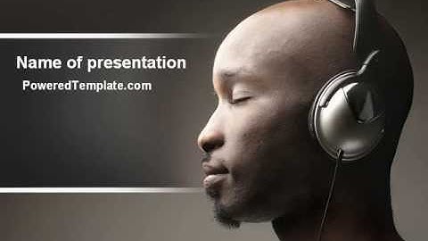 Easy Listening PowerPoint Template by PoweredTemplate.com