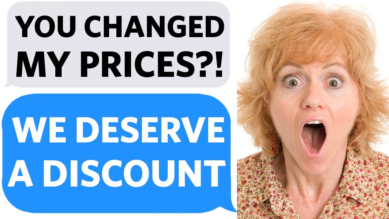 Couple CHANGES MY PRICES to get a DISCOUNT from ME for BUILDING THEIR