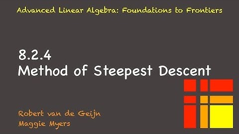 8.2.4 Method of Steepest Descent
