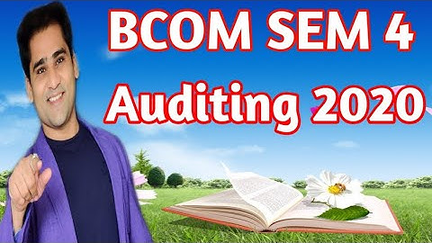 #1 Auditing sem 4 | Important Questions | Latest Most Imp Questions 2020 |bcom sem 4|university