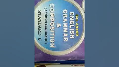 std 6 English Grammar - Composition Lesson 2 NoN - Verbal Text Part 1.