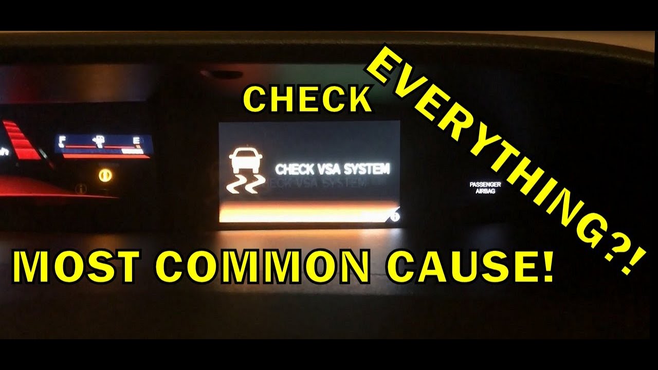 2012-2015 9th Gen. Civic Check ABS, Check VSA, Check TPMS...Check