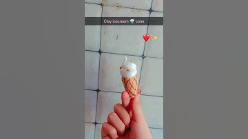 DIY clay icecream 🍨🍦 cone