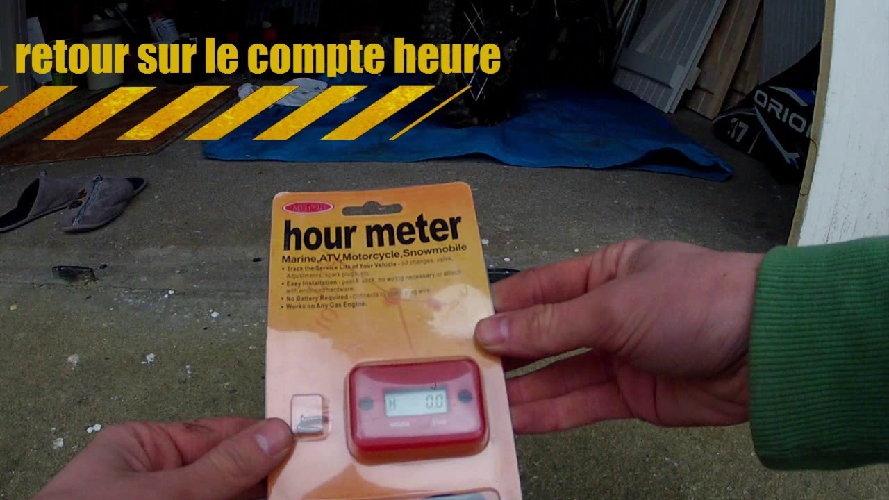 Compteur d'heures Filaire Scar pour Motocross, Enduro, Quad