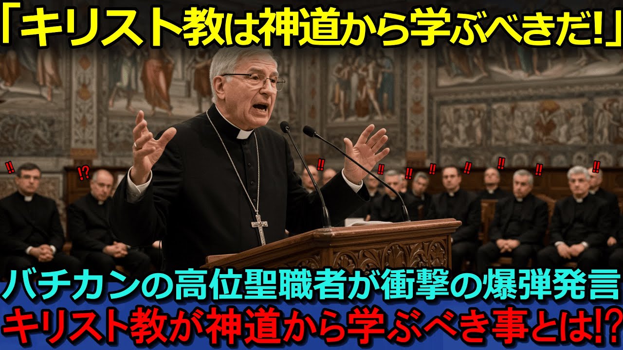 【海外の反応】「キリスト教は神道から学ぶべきだ」キリスト教の高位聖職者がまさかの衝撃発言！キリスト教が神道から学ぶべき事とは!?【聞き流し/作業用BGM】