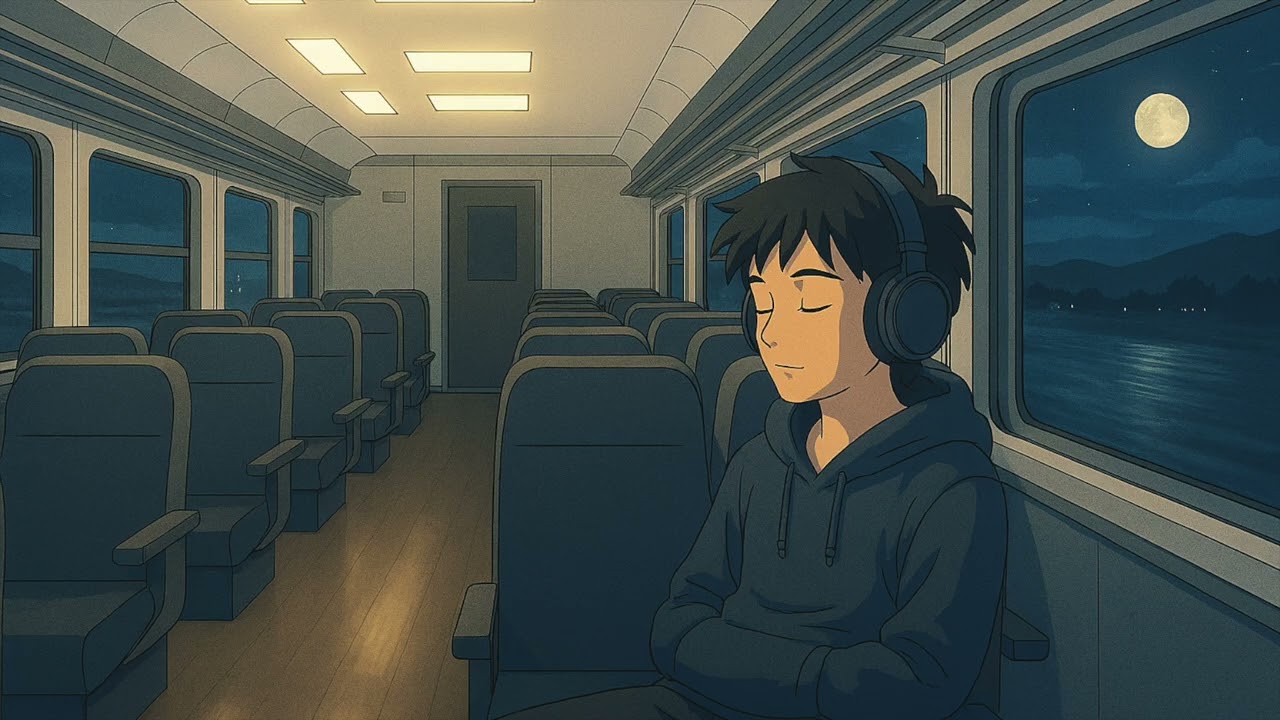 Midnight train ride - Chill Lofi 🚅 Relaxing Music To Chill, Work, Relax or Focus 
