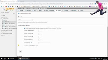 phpMyAdmin | Insert data in table by Import CSV file
