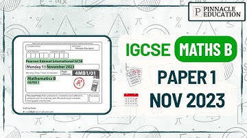 Solve These NOV 2023 Maths B Exam Questions With Me! | Edexcel IGCSE 4MB1/01 Past Paper Walkthrough