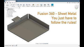 Fusion 360 - Sheet Metal Rules