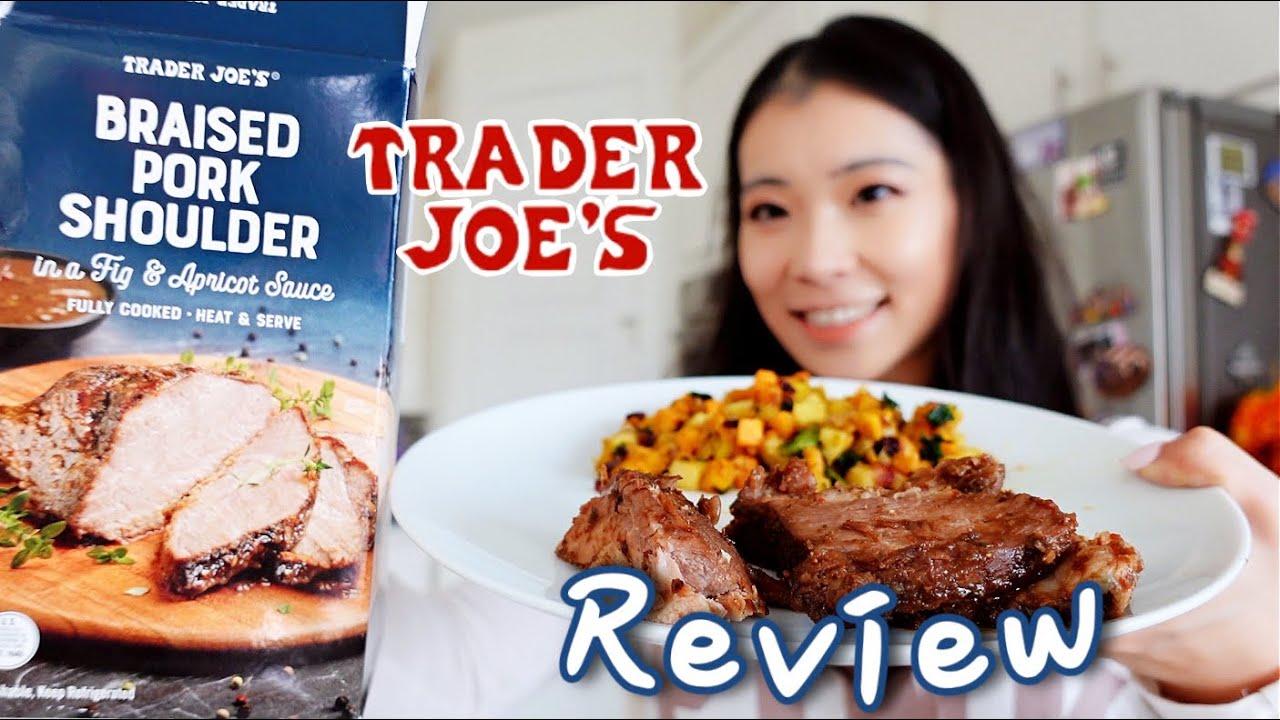 trader joe's braised pork shoulder in a fig & apricot sauce review! New ...