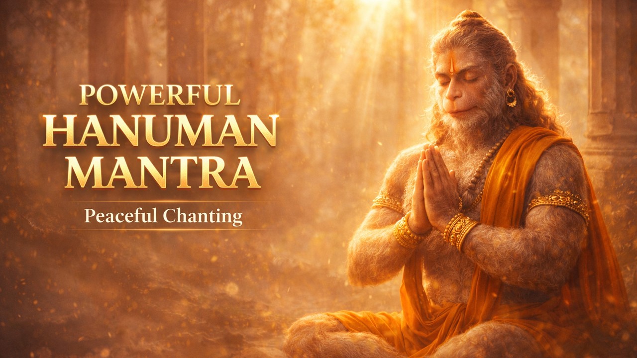 Powerful Hanuman Mantra |Hanuman Mantra | Peaceful Chanting #HanumanMantra #hanuman #bhajan #bhakti 