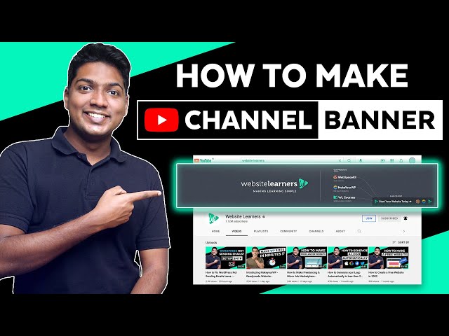 How to Make a YouTube Banner | YouTube Channel Art Tutorial class=