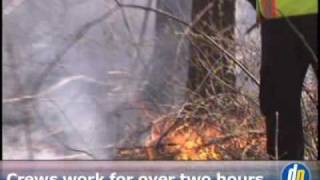 Delaware Online News Video: Conditions lead to brush fire