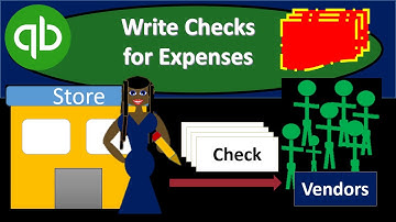 QuickBooks Pro 2019 Write Checks  for Expenses u