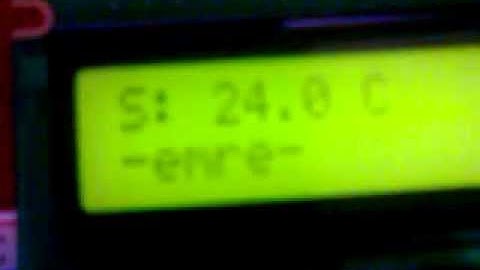 PIC16F628A and DS18B20 temperature sensor