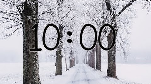 10 Minute Winter ❄️ Countdown Timer ⏱