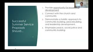 Summer Service Proposal Writing Workshop